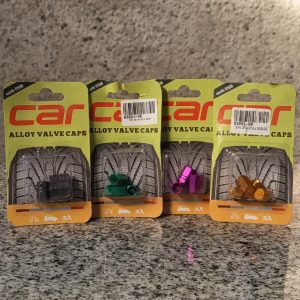 Tapa de válvulas de colores para rueda