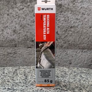Silicona alta temperatura RTV Würth negra - 85g